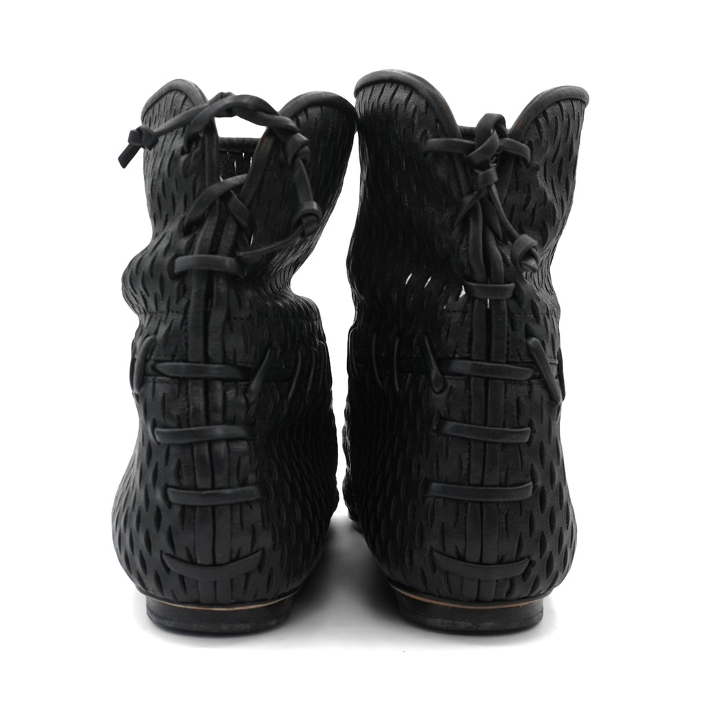 Chanel Perforated Ankle Boots - Women's 39