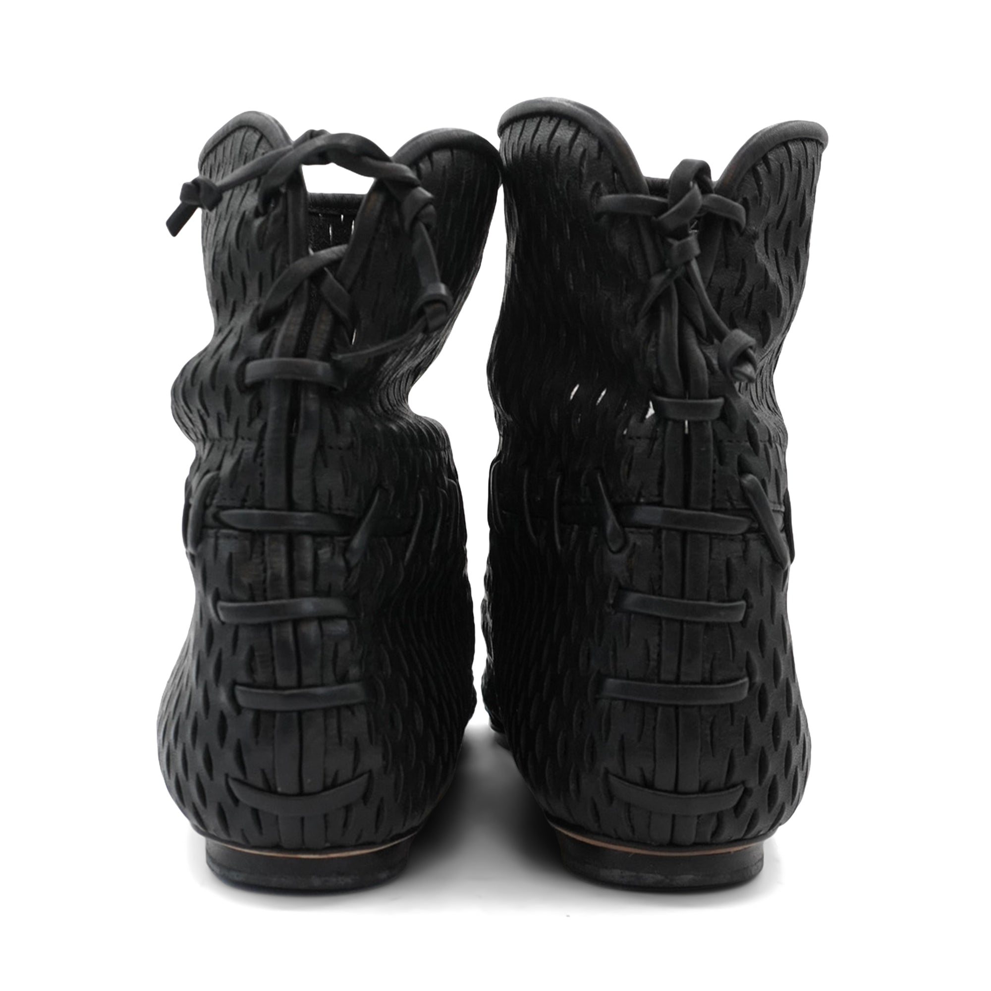 Chanel Perforated Ankle Boots - Women's 39