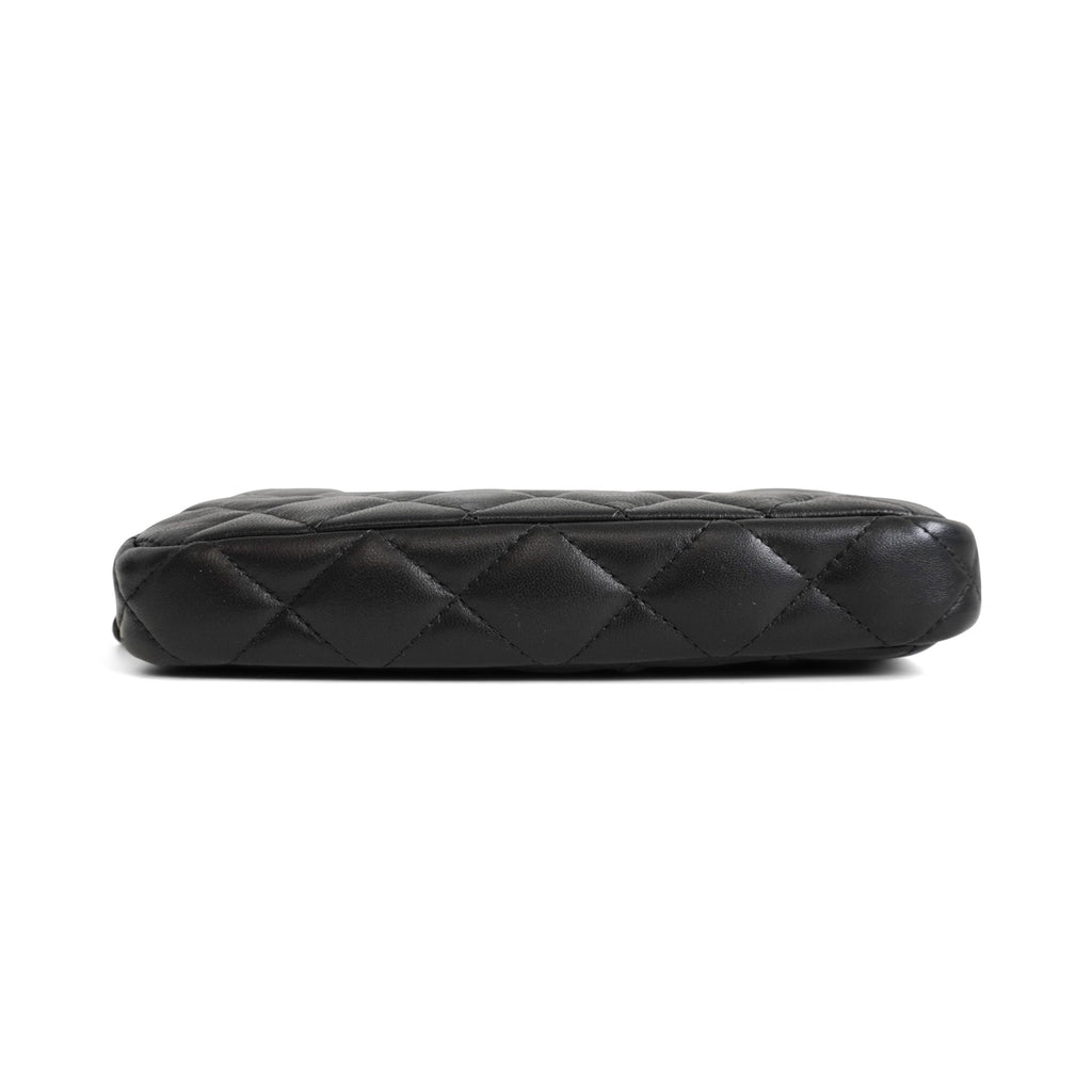 Chanel Double Zip Clutch Bag