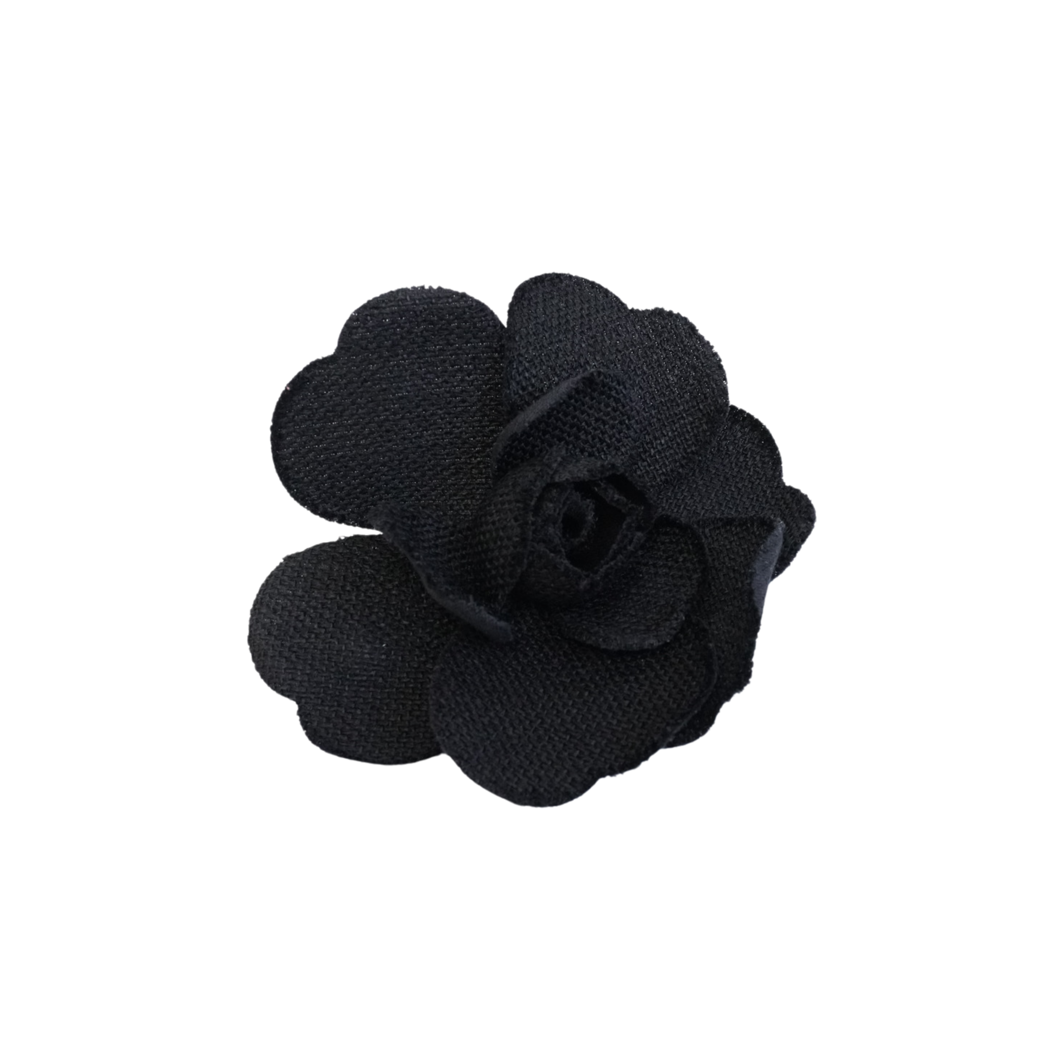Chanel 'Camelia' Tweed Brooch