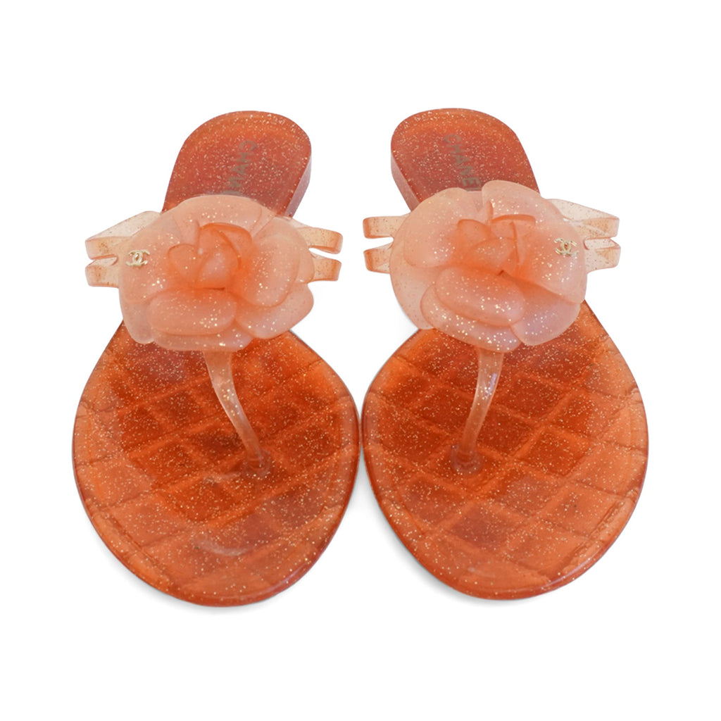 Chanel 'Camellia' Jelly Sandals - Women's 41