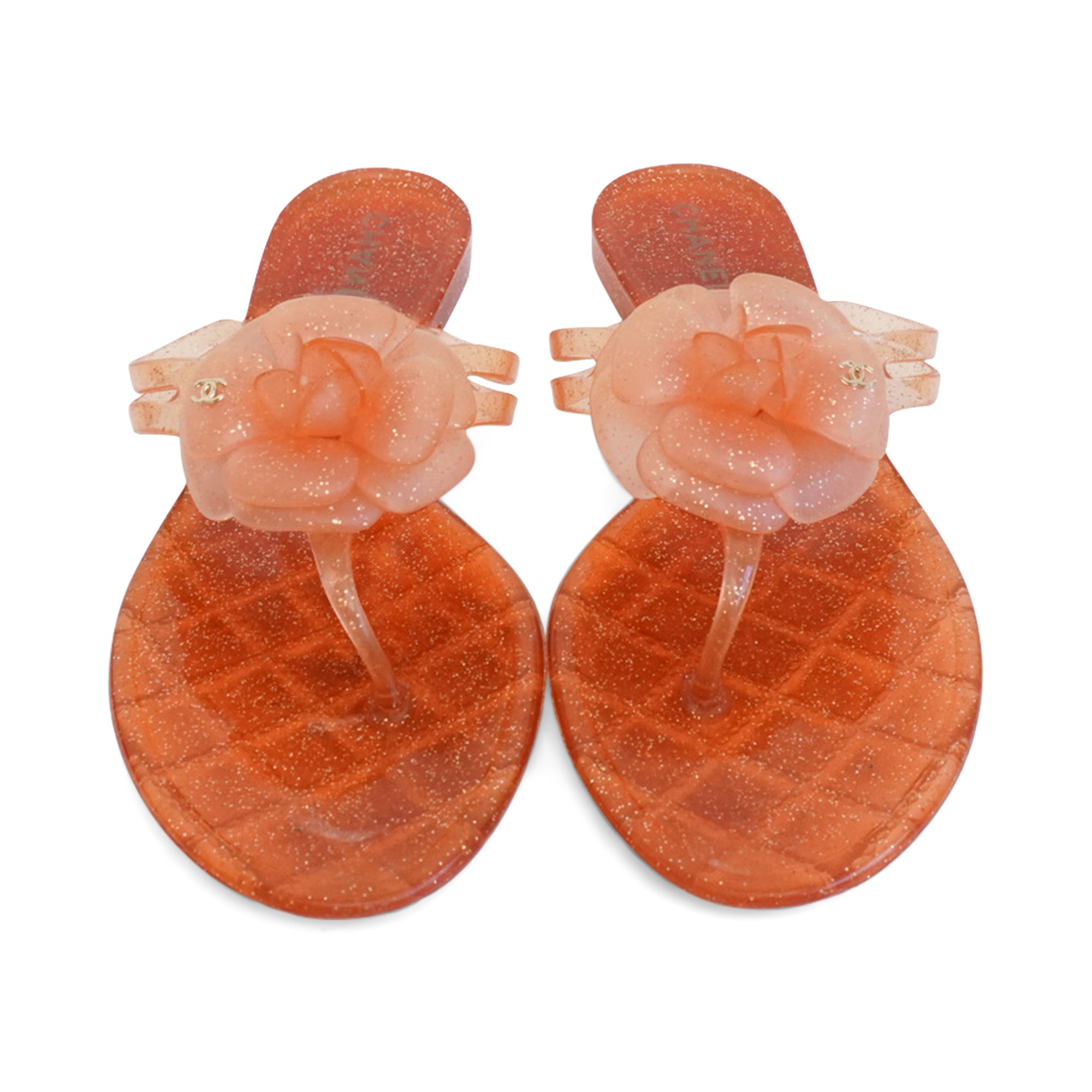 Chanel 'Camellia' Jelly Sandals - Women's 41