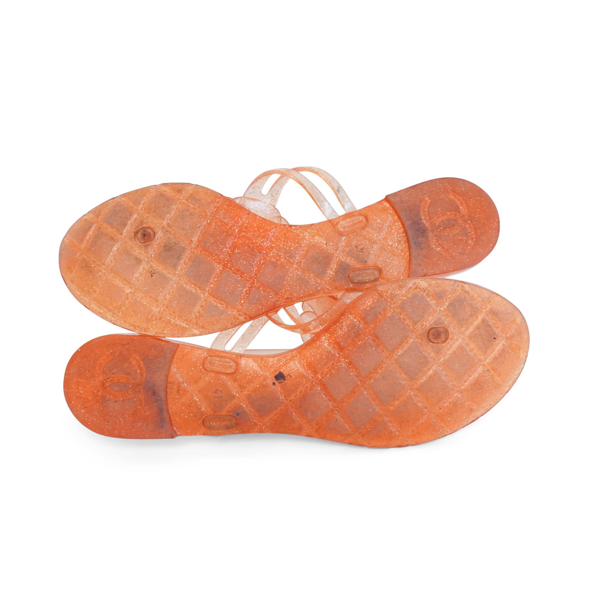 Chanel 'Camellia' Jelly Sandals - Women's 41