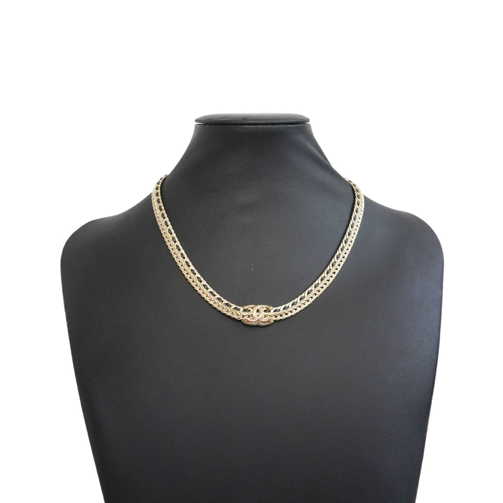 Chanel Crystal CC Choker Necklace