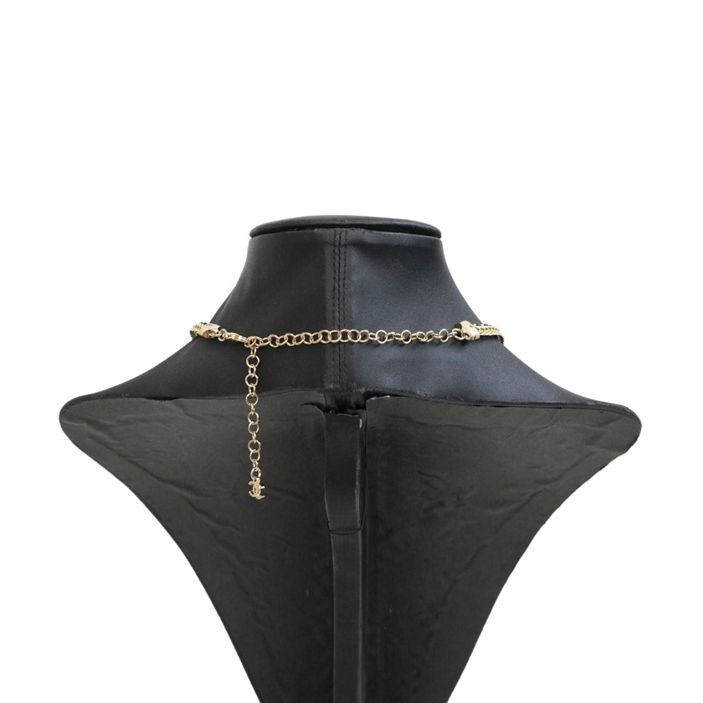 Chanel Crystal CC Choker Necklace