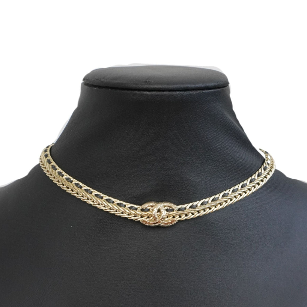 Chanel Crystal CC Choker Necklace
