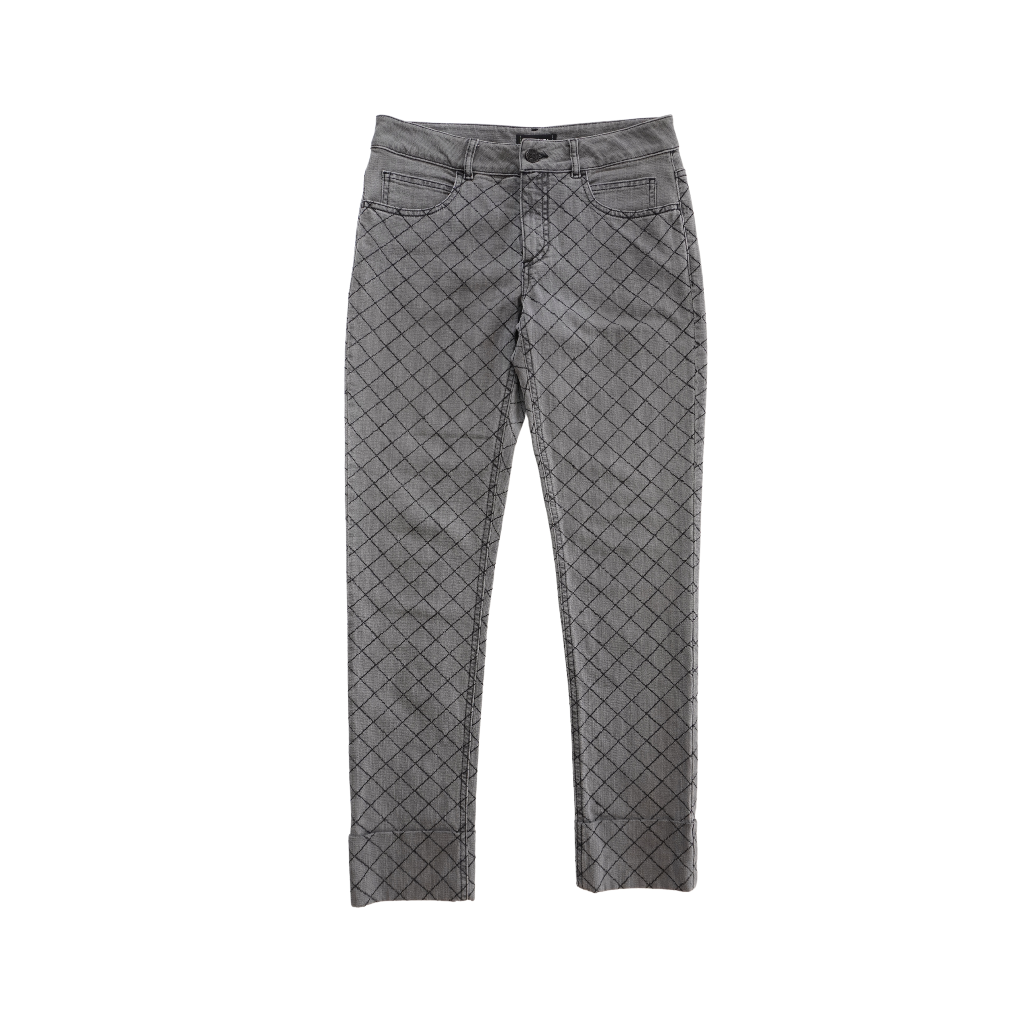 Chanel Quilted Skinny Jeans - Women's 38