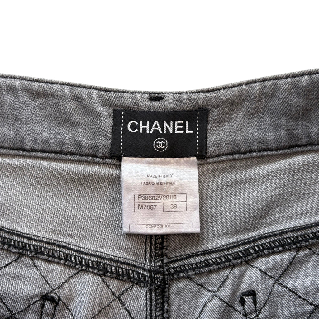 Chanel Quilted Skinny Jeans - Women's 38