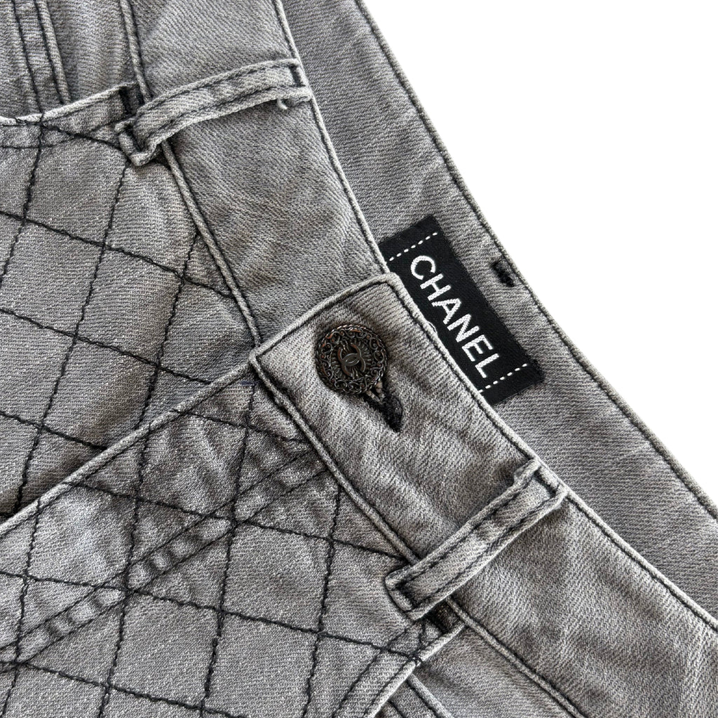 Chanel Quilted Skinny Jeans - Women's 38