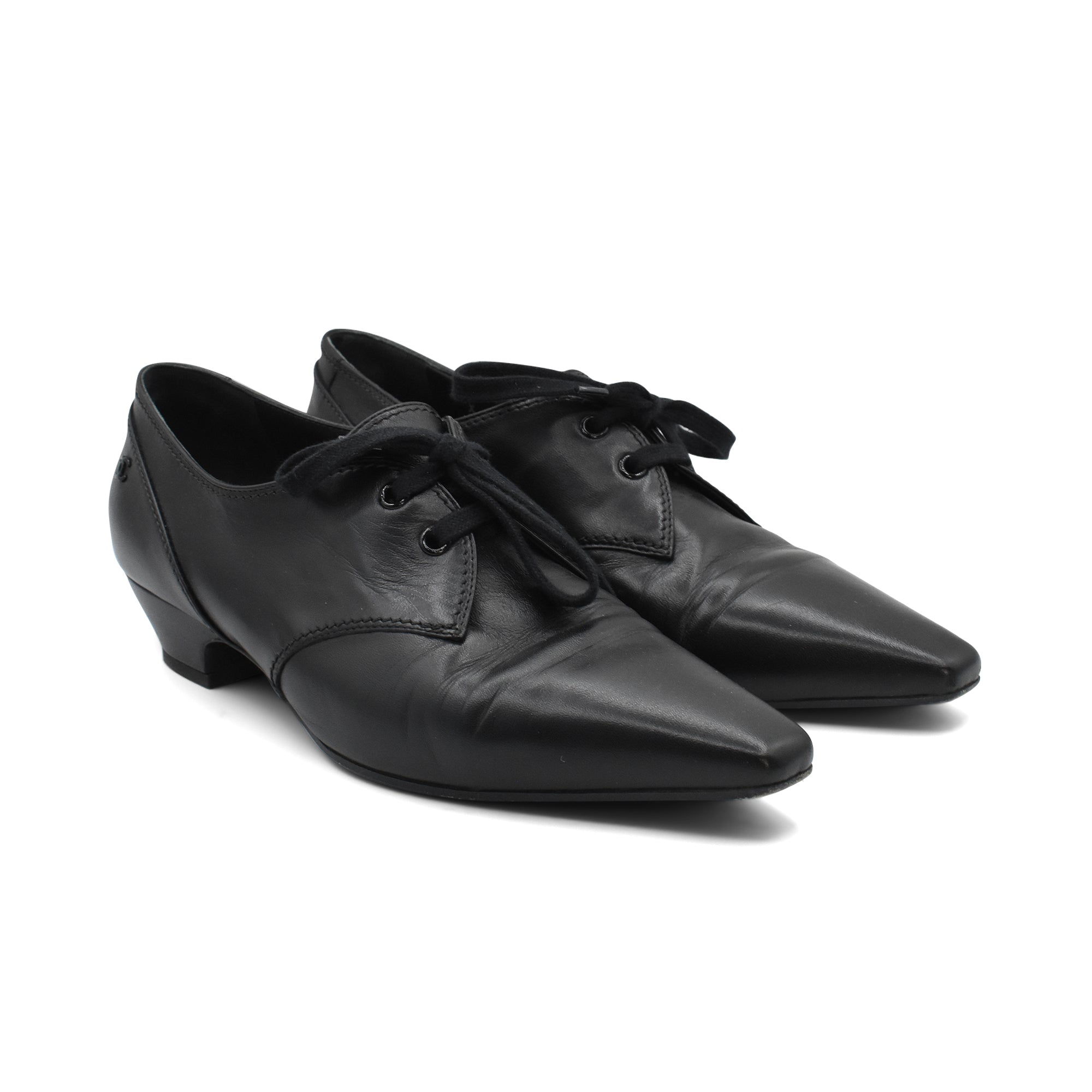 Chanel Heeled Derby Shoes - Women's 40