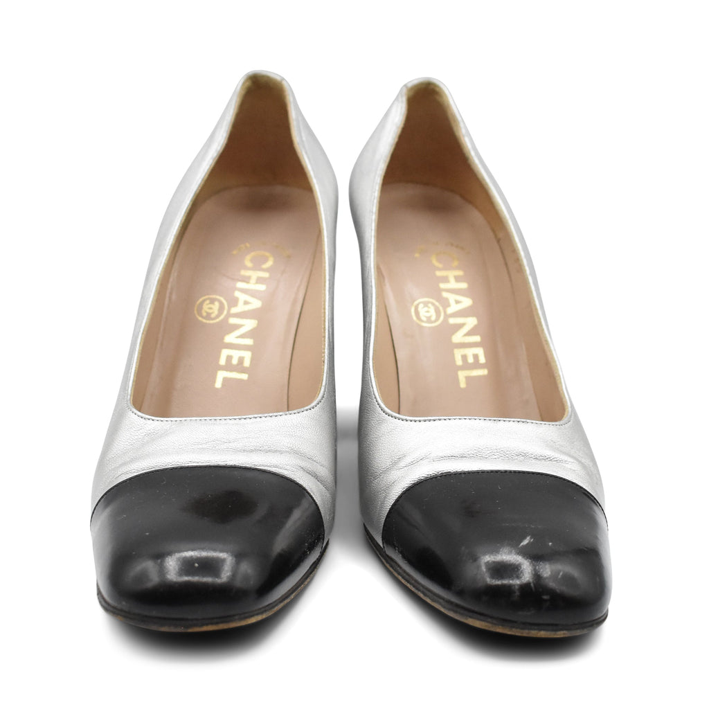 Chanel Silver Heels - Women's 35.5