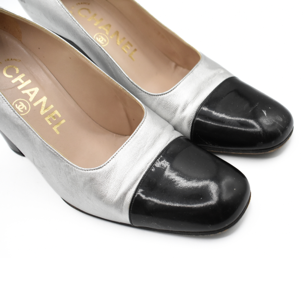 Chanel Silver Heels - Women's 35.5