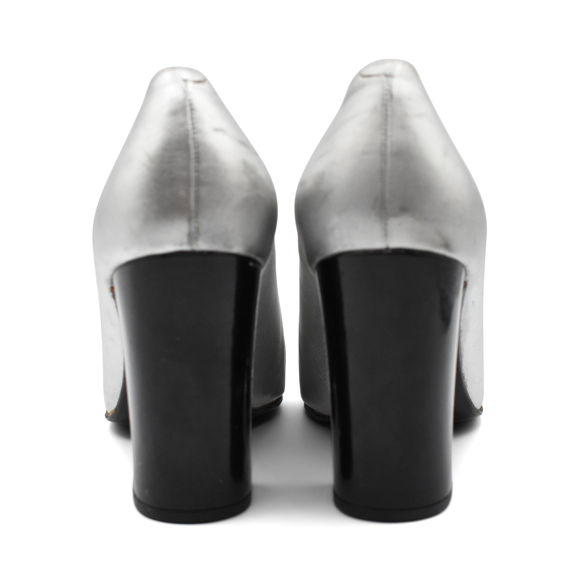 Chanel Silver Heels - Women's 35.5