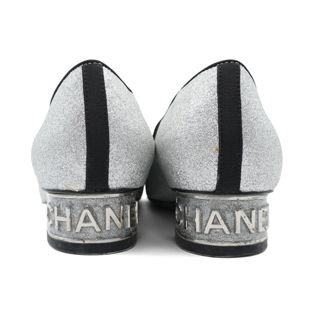 Chanel 'Logo Heel' Kitten Heels - Women's 36.5