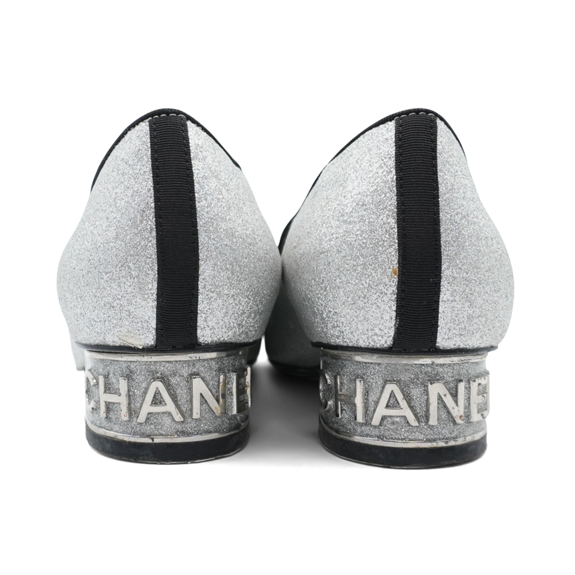 Chanel 'Logo Heel' Kitten Heels - Women's 36.5
