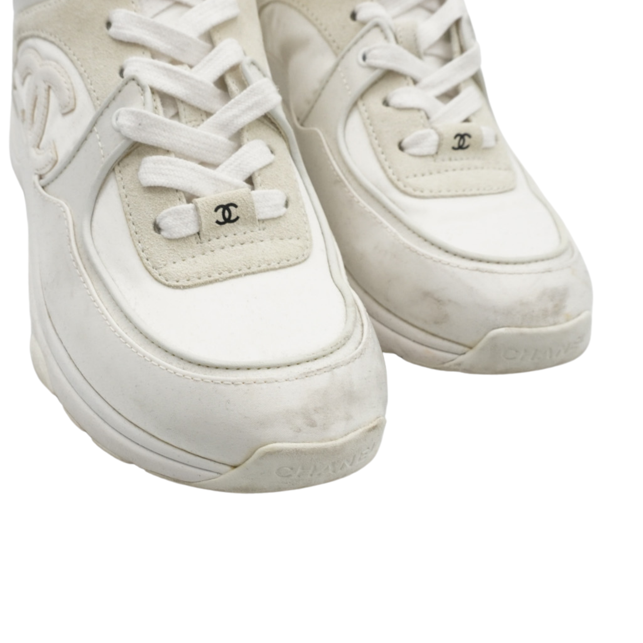 Chanel 'Interlocking CC' Sneakers - Women's 37.5