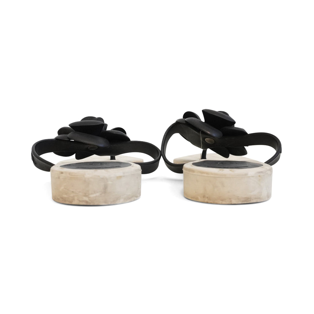 Chanel 'Camellia' Flip Flops - Women's 38