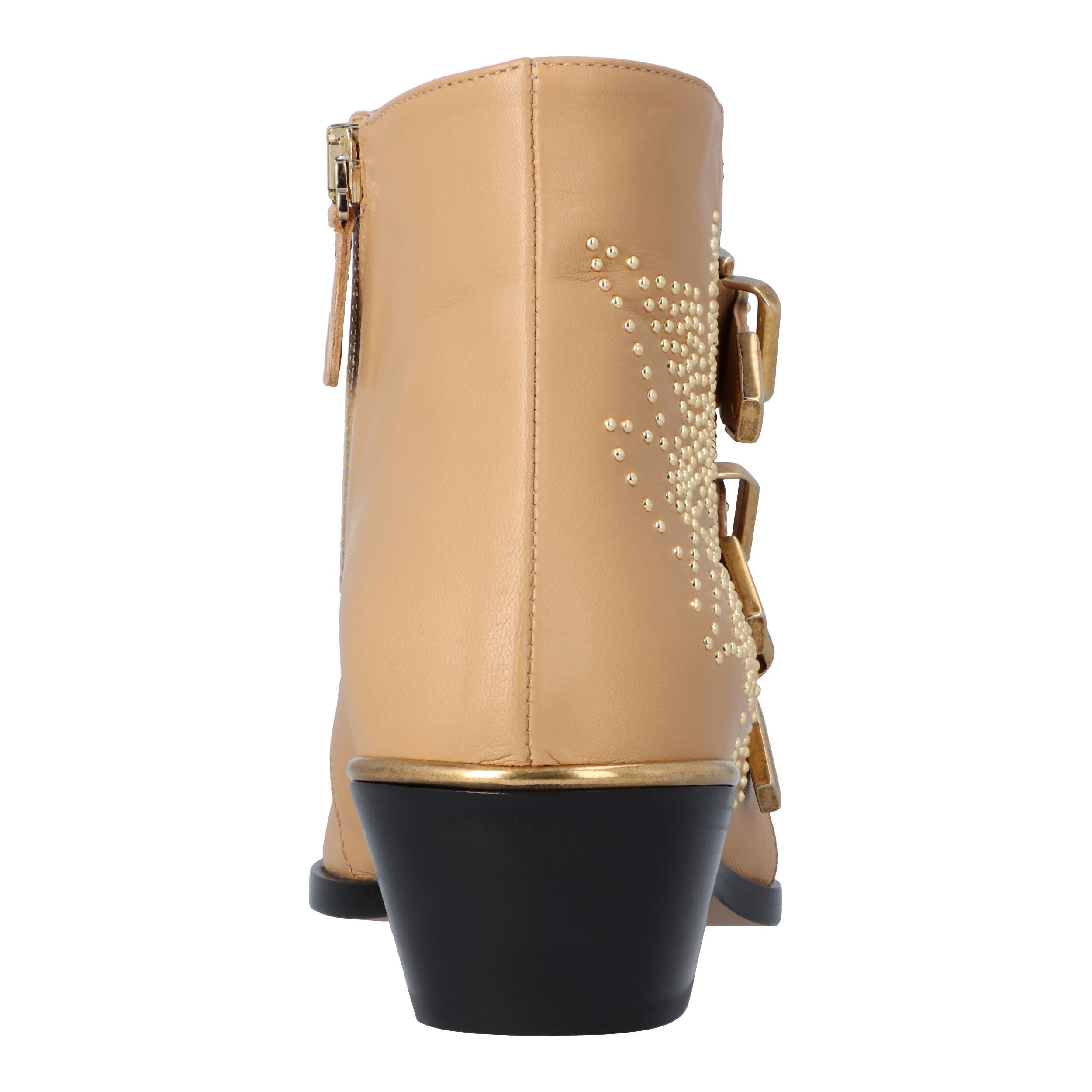 Chloé women susanna short boots in beige leather