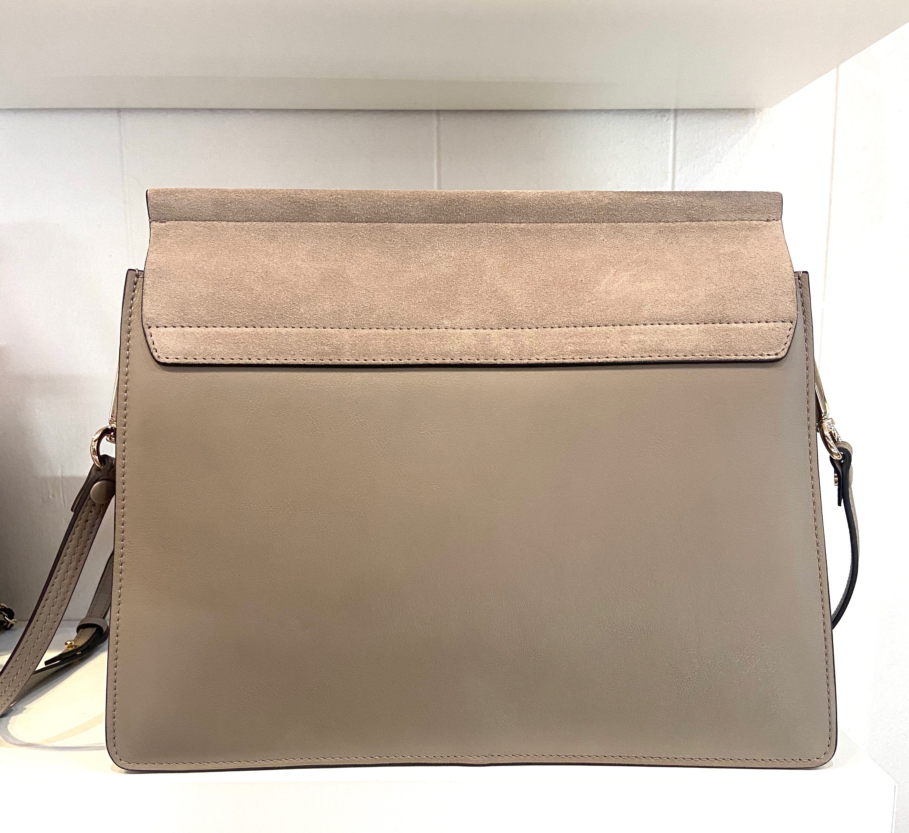 CHLOÉ FAYE MEDIUM FLAP SUEDE LEATHER CROSSBODY BAG