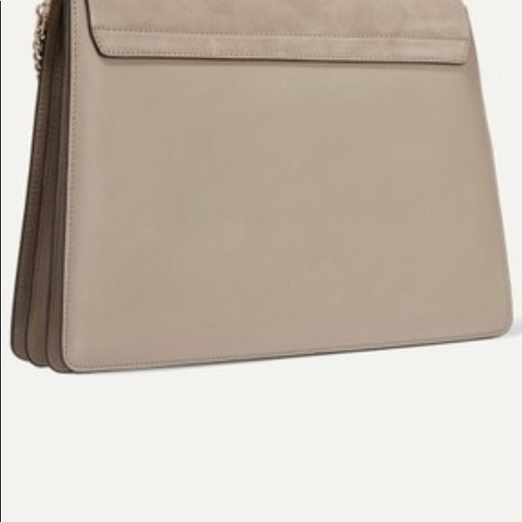 CHLOÉ FAYE MEDIUM FLAP SUEDE LEATHER CROSSBODY BAG
