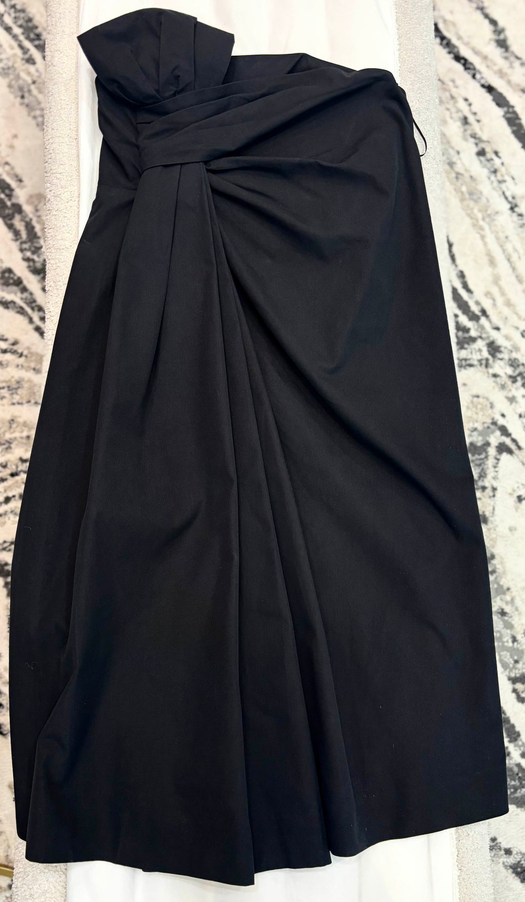 CHLOÉ BLACK MINI STRAPLESS DRESS
