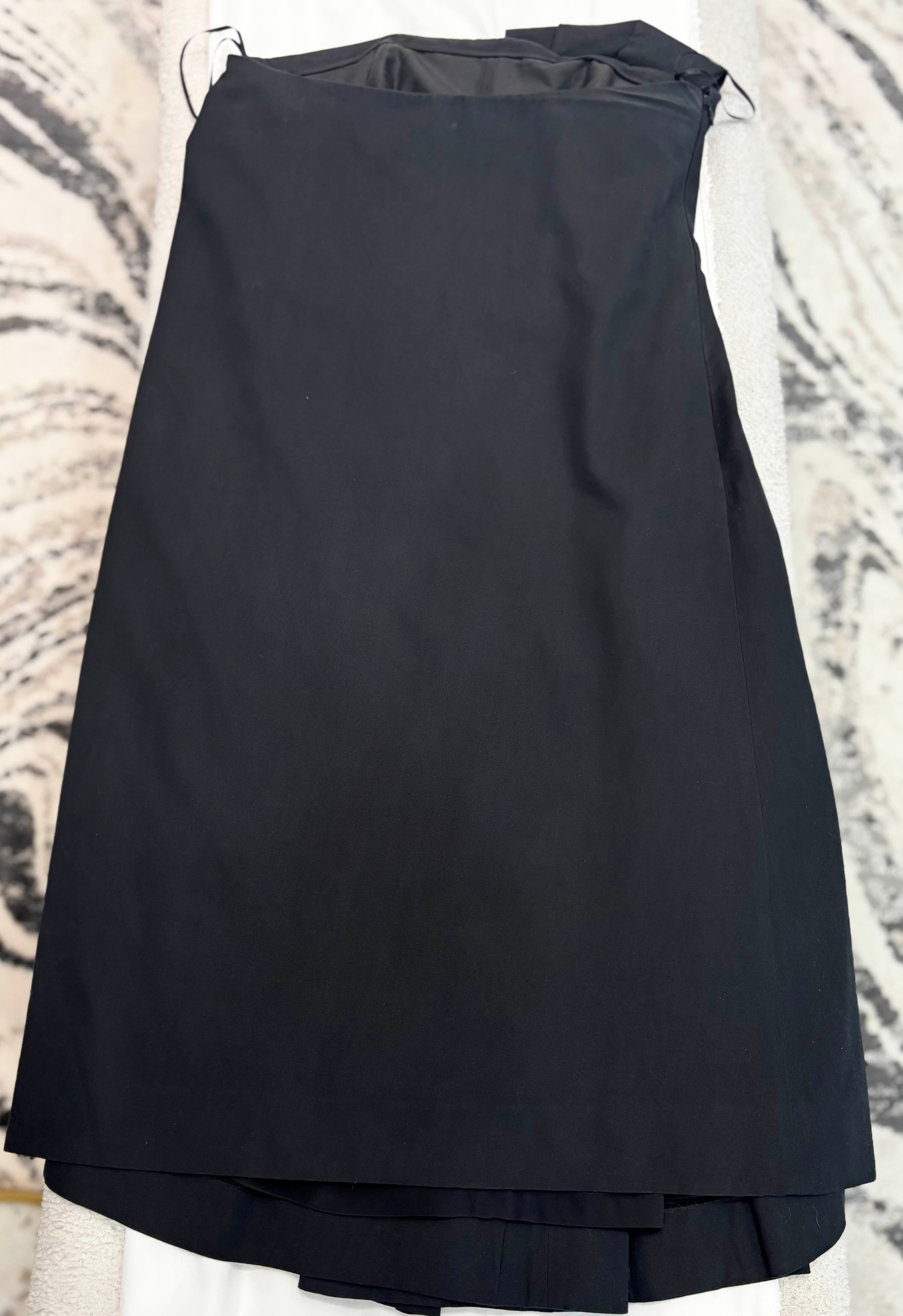 CHLOÉ BLACK MINI STRAPLESS DRESS