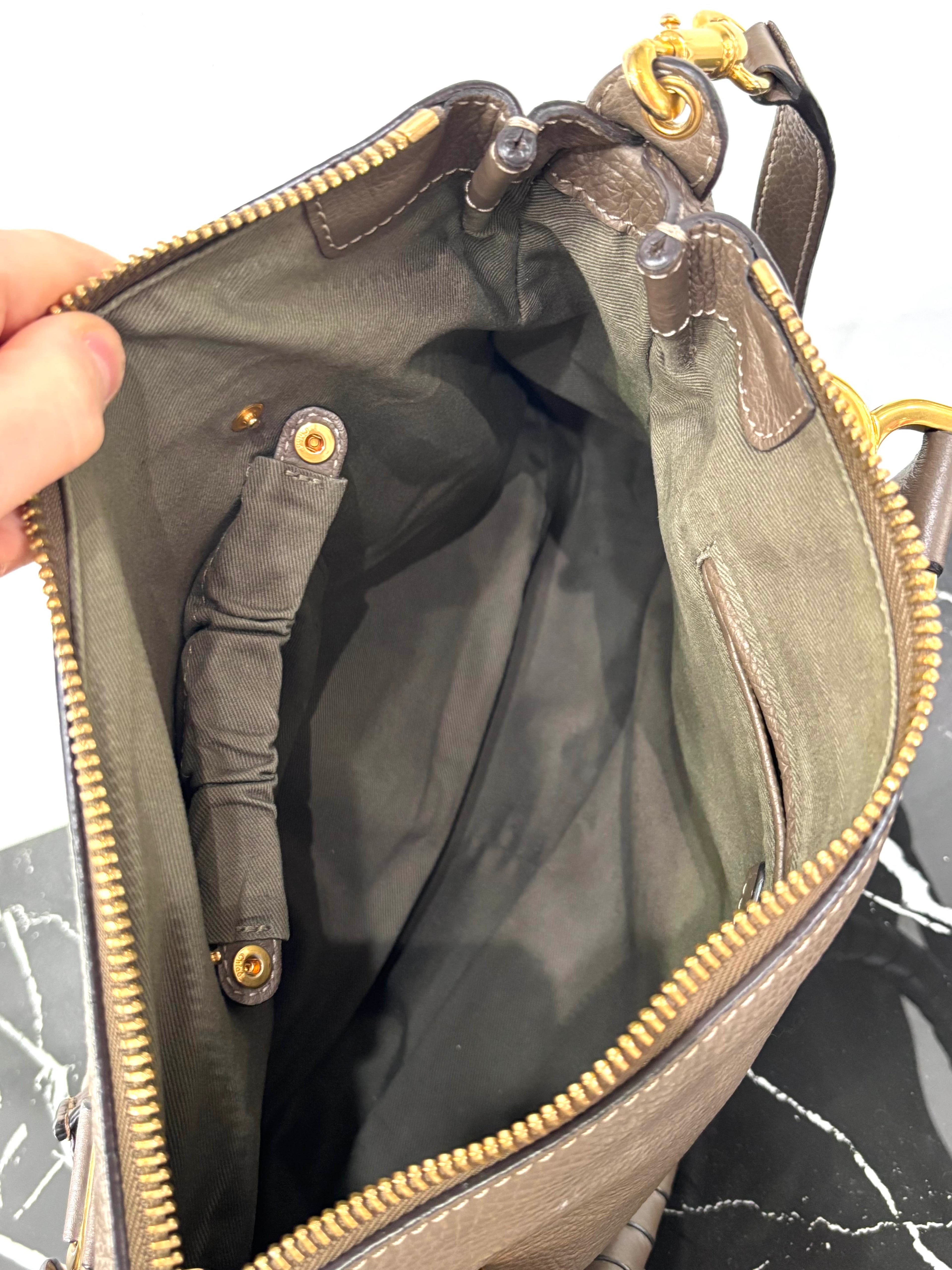 CHLOÉ MEDIUM MARCIE CALFSKIN LEATHER BAG