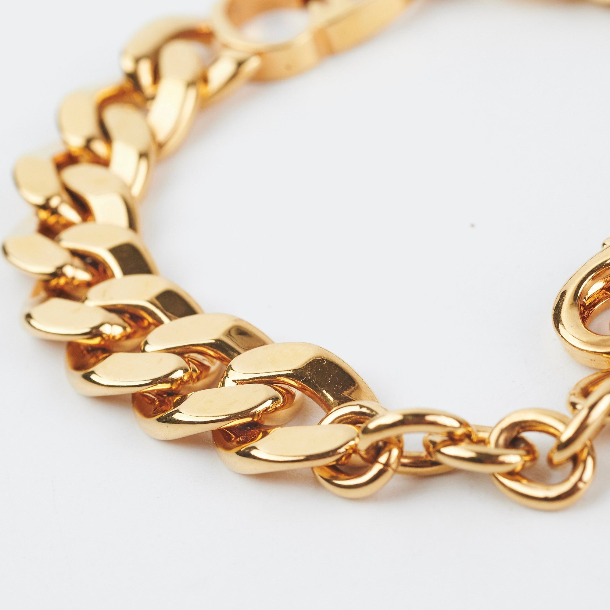 Christian Dior Gold CD Logo Chain Bracelet