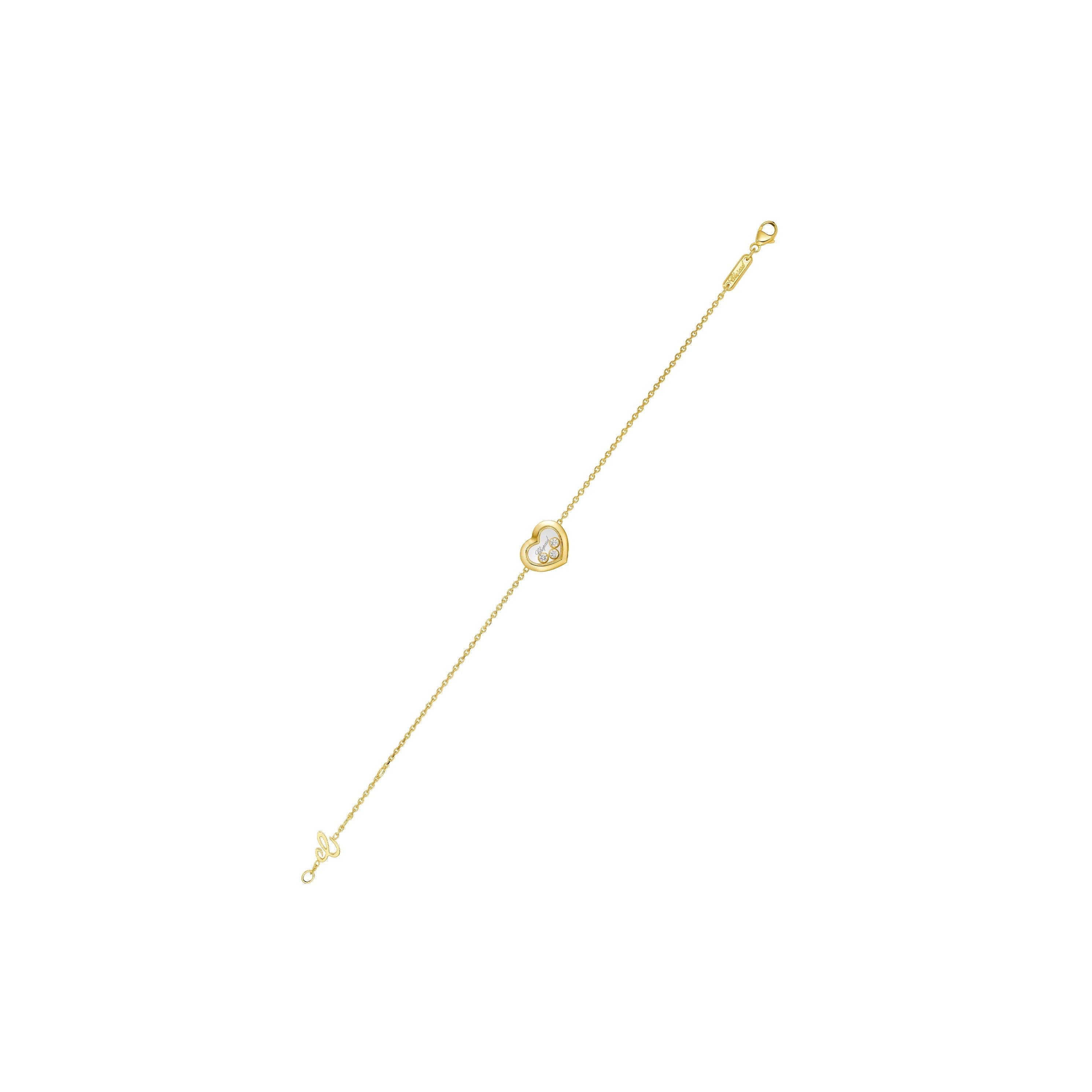CHOPARD 18K GOLD HAPPY HEART DIAMONDS BRACELET