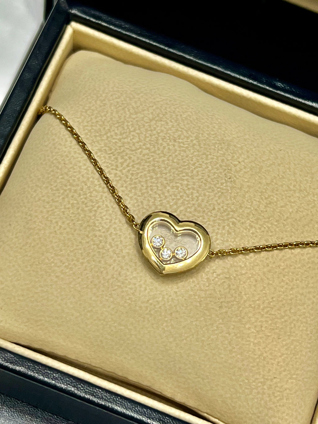 CHOPARD 18K GOLD HAPPY HEART DIAMONDS BRACELET