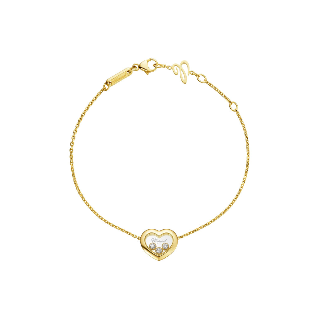 CHOPARD 18K GOLD HAPPY HEART DIAMONDS BRACELET