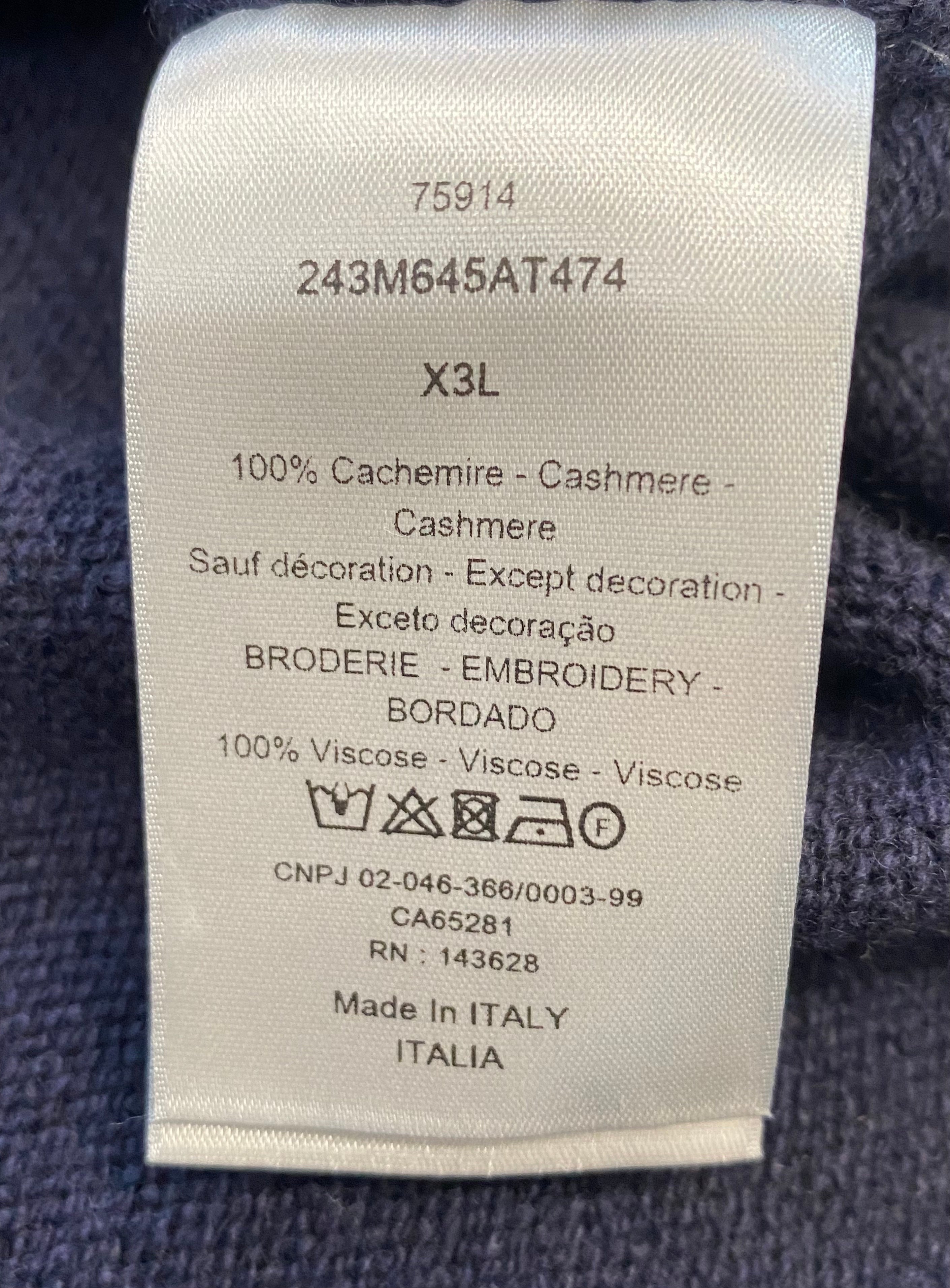 CHRISTIAN DIOR CASHMERE SWEATER