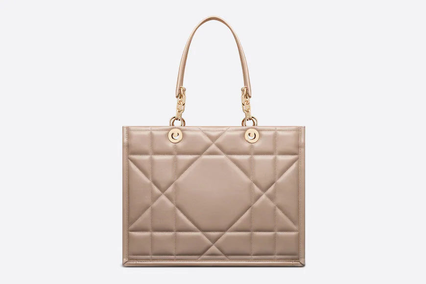 CHRISTIAN DIOR MEDIUM DIOR CALFSKIN LEATHER ESSENTIAL TOTE BAG
