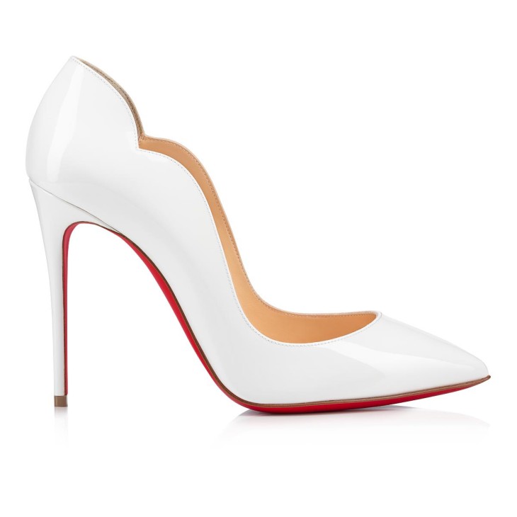 CHRISTIAN LOUBOUTIN HOT CHICK PATENT LEATHER 100 PUMPS