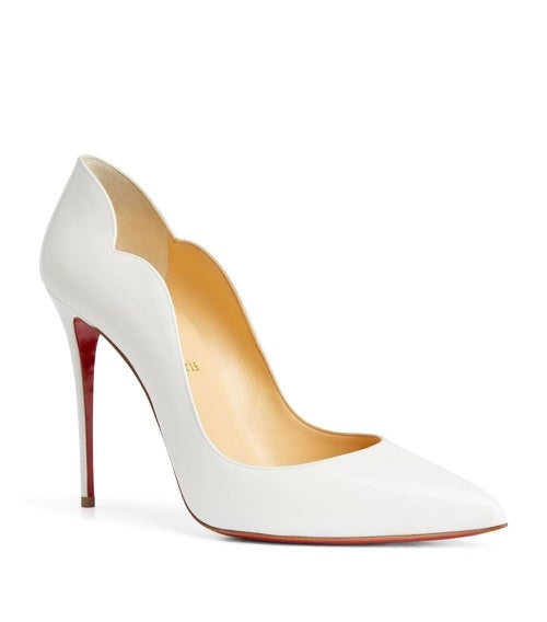 CHRISTIAN LOUBOUTIN HOT CHICK PATENT LEATHER 100 PUMPS