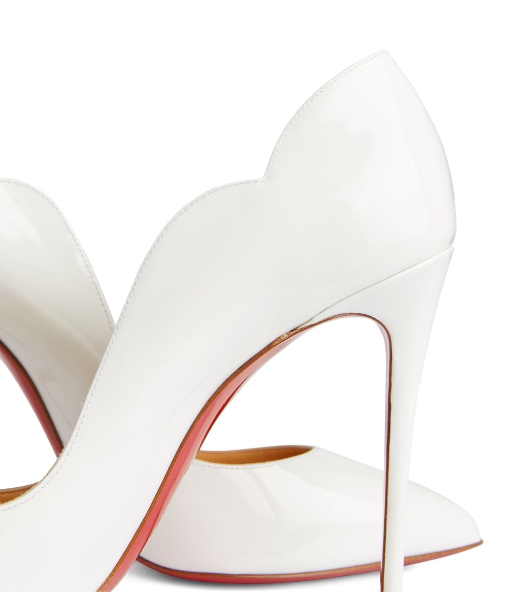 CHRISTIAN LOUBOUTIN HOT CHICK PATENT LEATHER 100 PUMPS