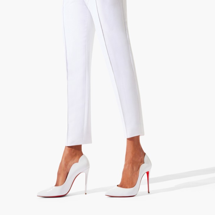 CHRISTIAN LOUBOUTIN HOT CHICK PATENT LEATHER 100 PUMPS