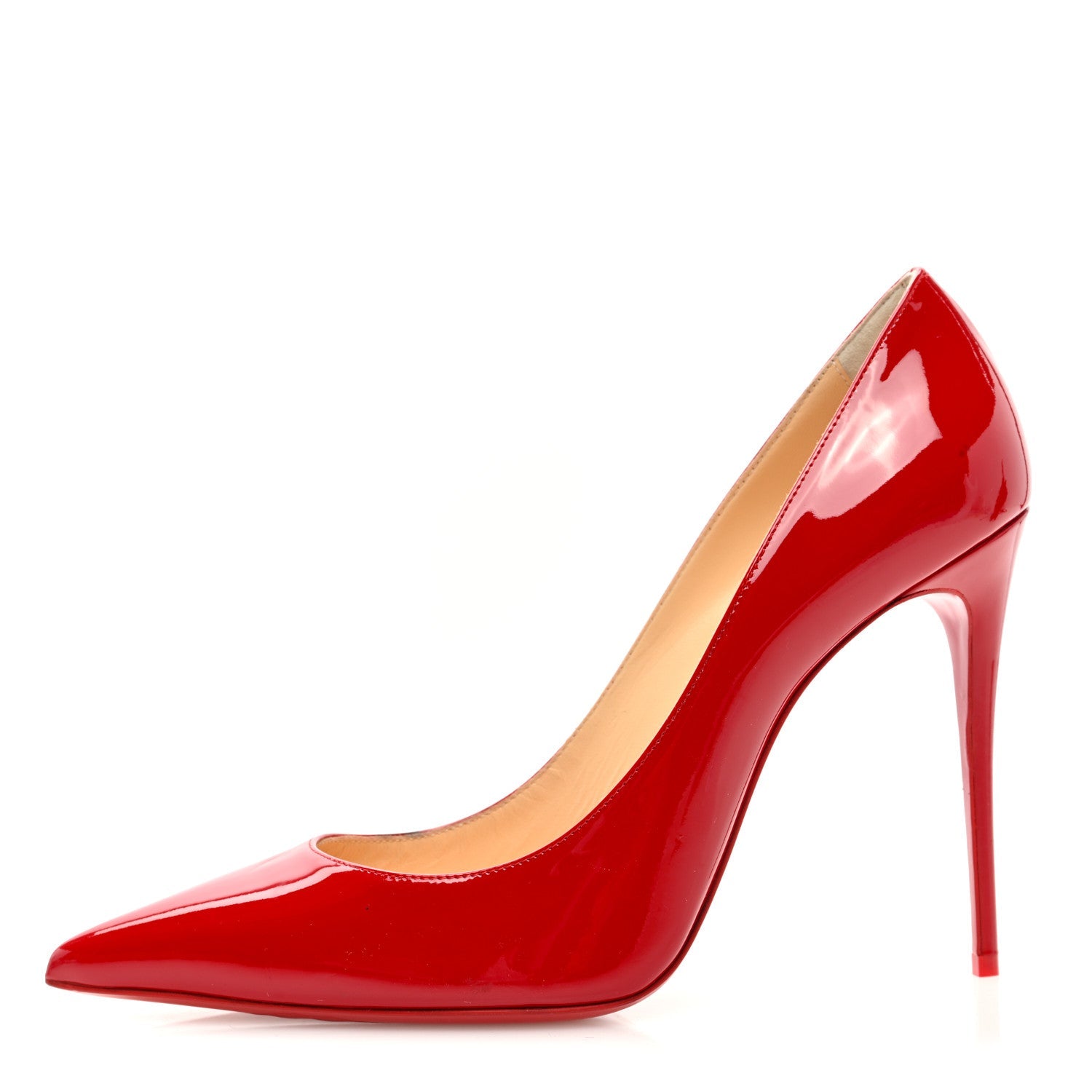CHRISTIAN LOUBOUTIN SHINY PATENT LEATHER KATE 100 PUMPS