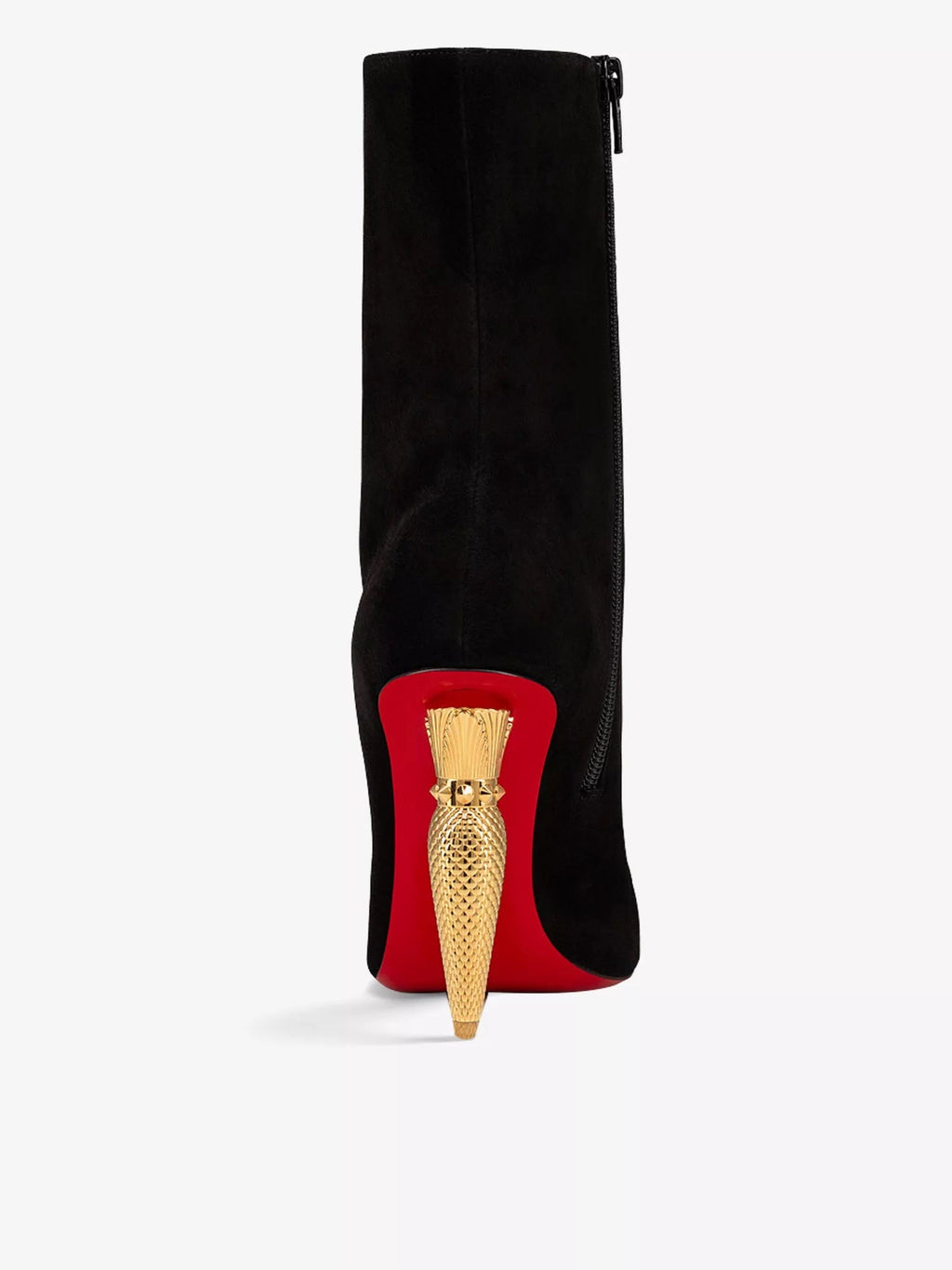 CHRISTIAN LOUBOUTIN LIPBOOTY 100 SUEDE ANKLE BOOTS