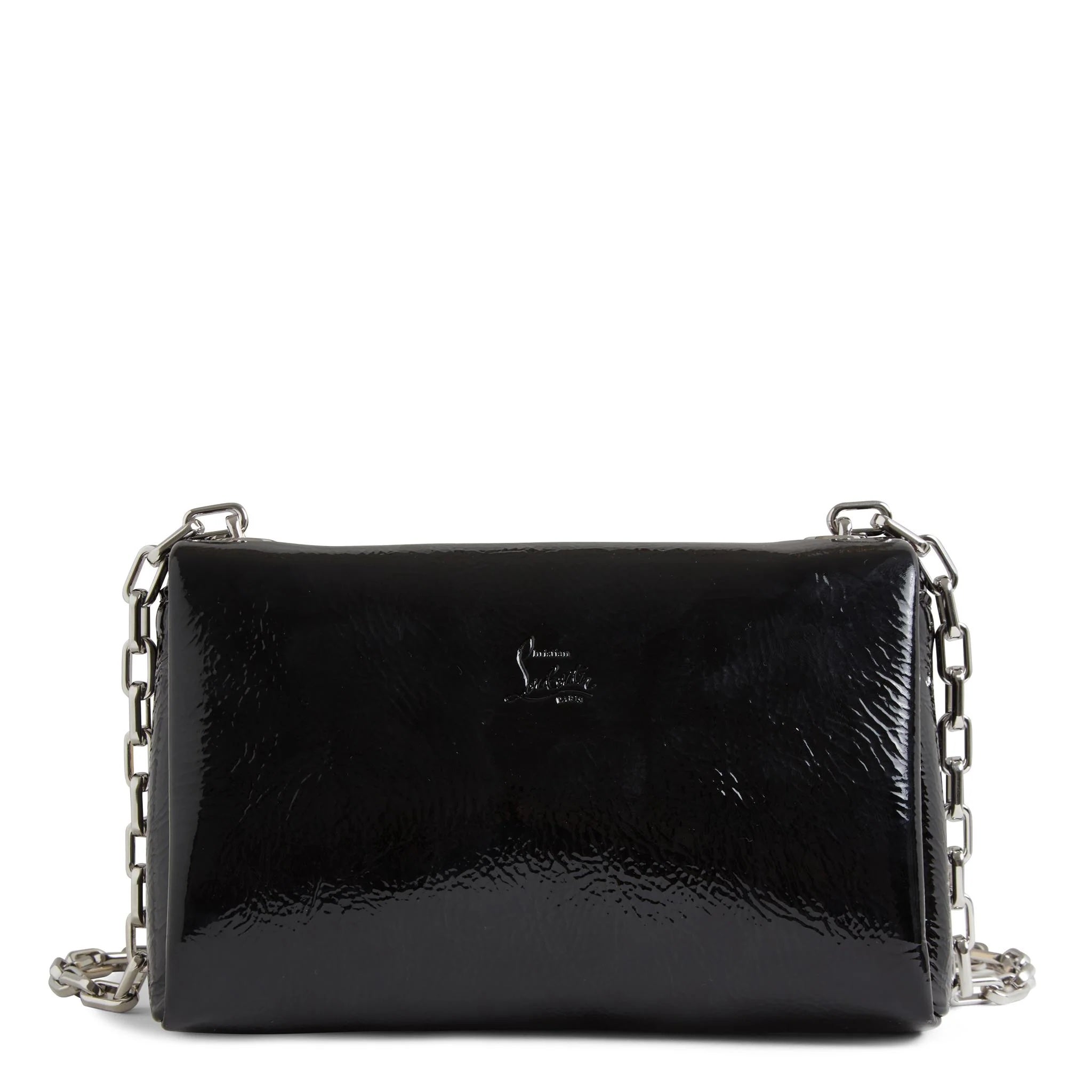 CHRISTIAN LOUBOUTIN LOUBI54 SOFT PATENT LEATHER CROSSBODY