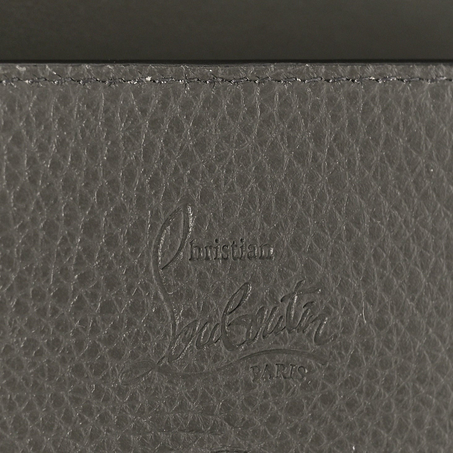 CHRISTIAN LOUBOUTIN PALOMA LOUBINTHESKY LEATHER WALLET ON A CHAIN