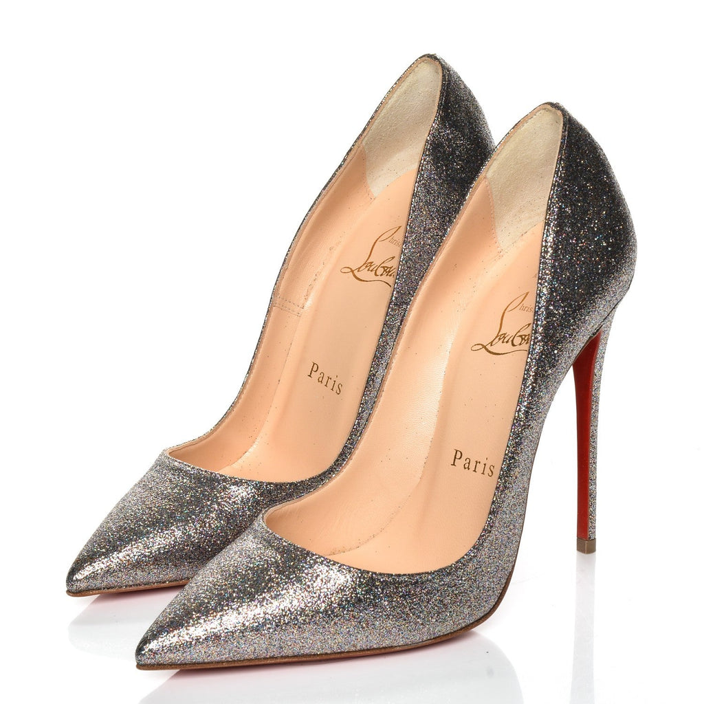 CHRISTIAN LOUBOUTIN PIGALLE FOLLIES 100 GLITTER MINI DEGRADE PUMPS