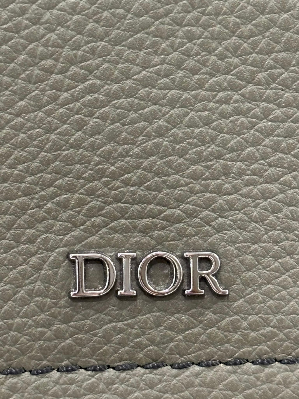 CHRISTIAN DIOR GRAINED CALFSKIN SADDLE DRAWSTRING BACKPACK