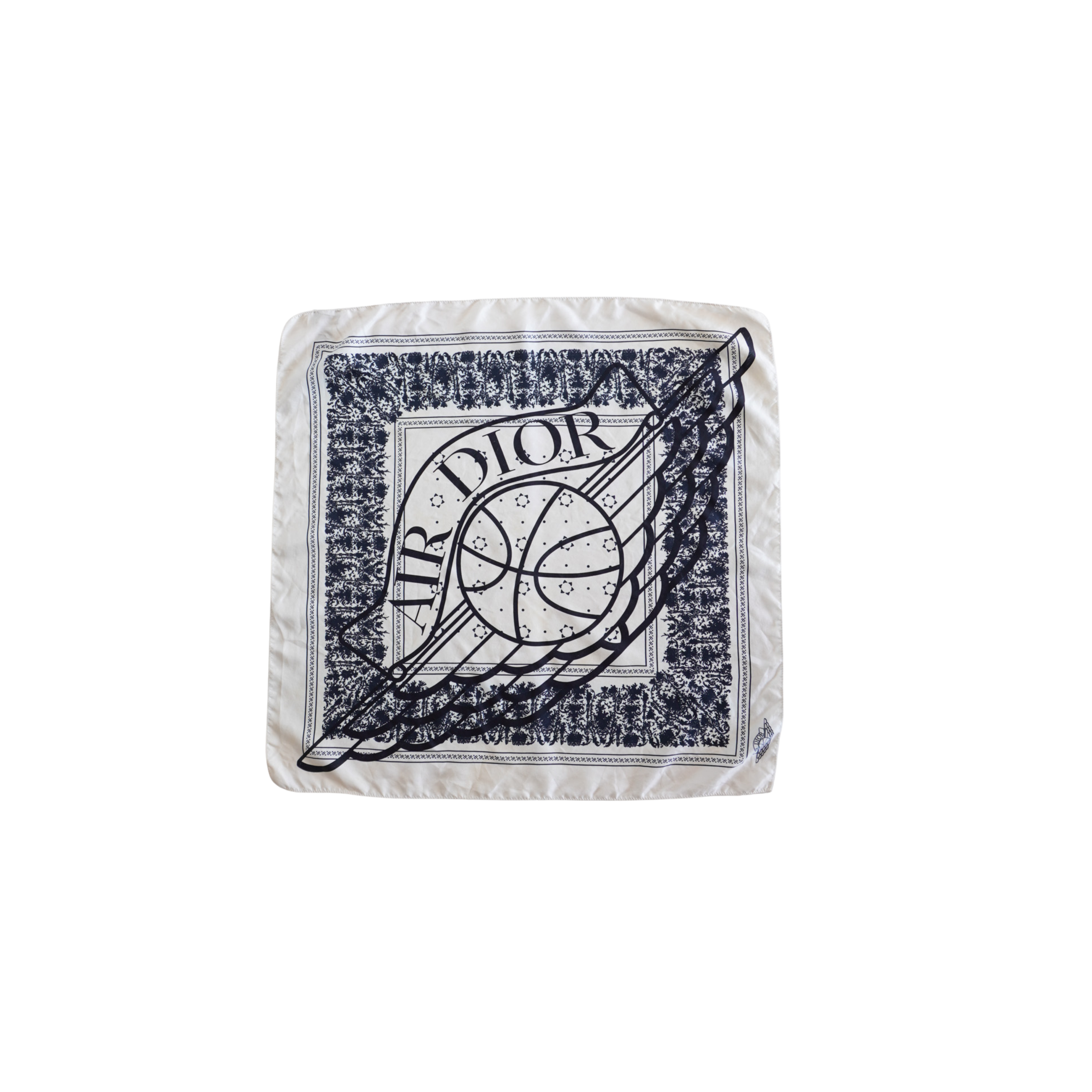 Christian Dior x Air Jordan 'Air Dior' Square Silk Scarf