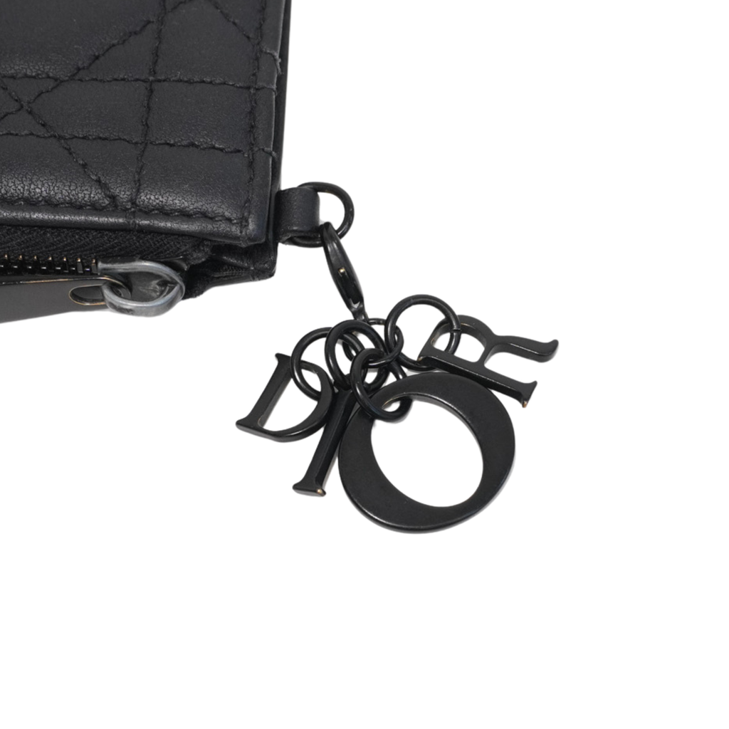 Christian Dior Cannage Zip holder
