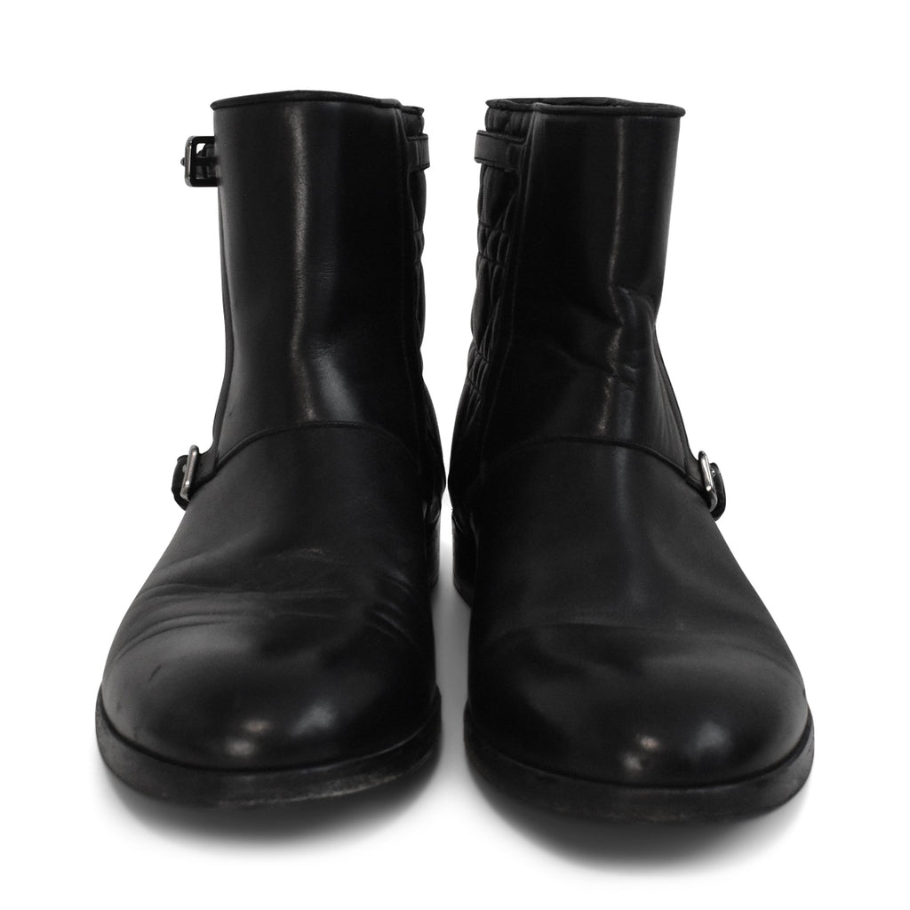 Christian Dior Cannage Quilt Ankle Boots - Women's 39