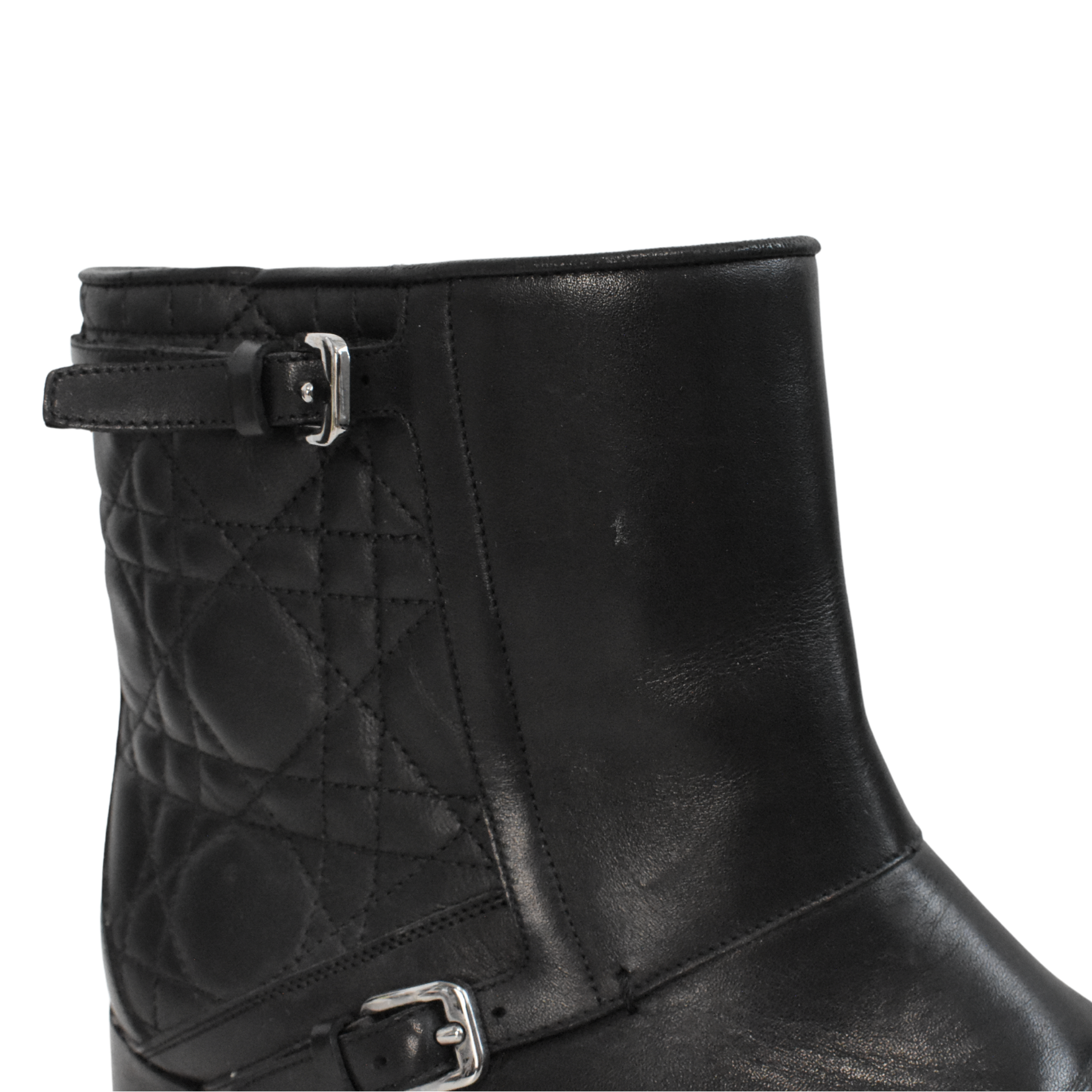Christian Dior Cannage Quilt Ankle Boots - Women's 39