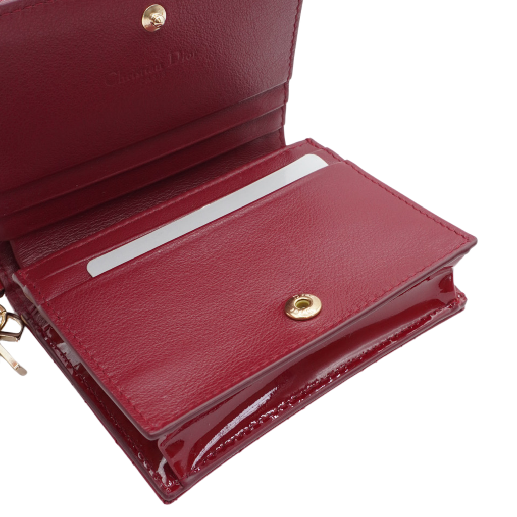 Christian Dior 'Mini Lady Dior Gardenia' Wallet