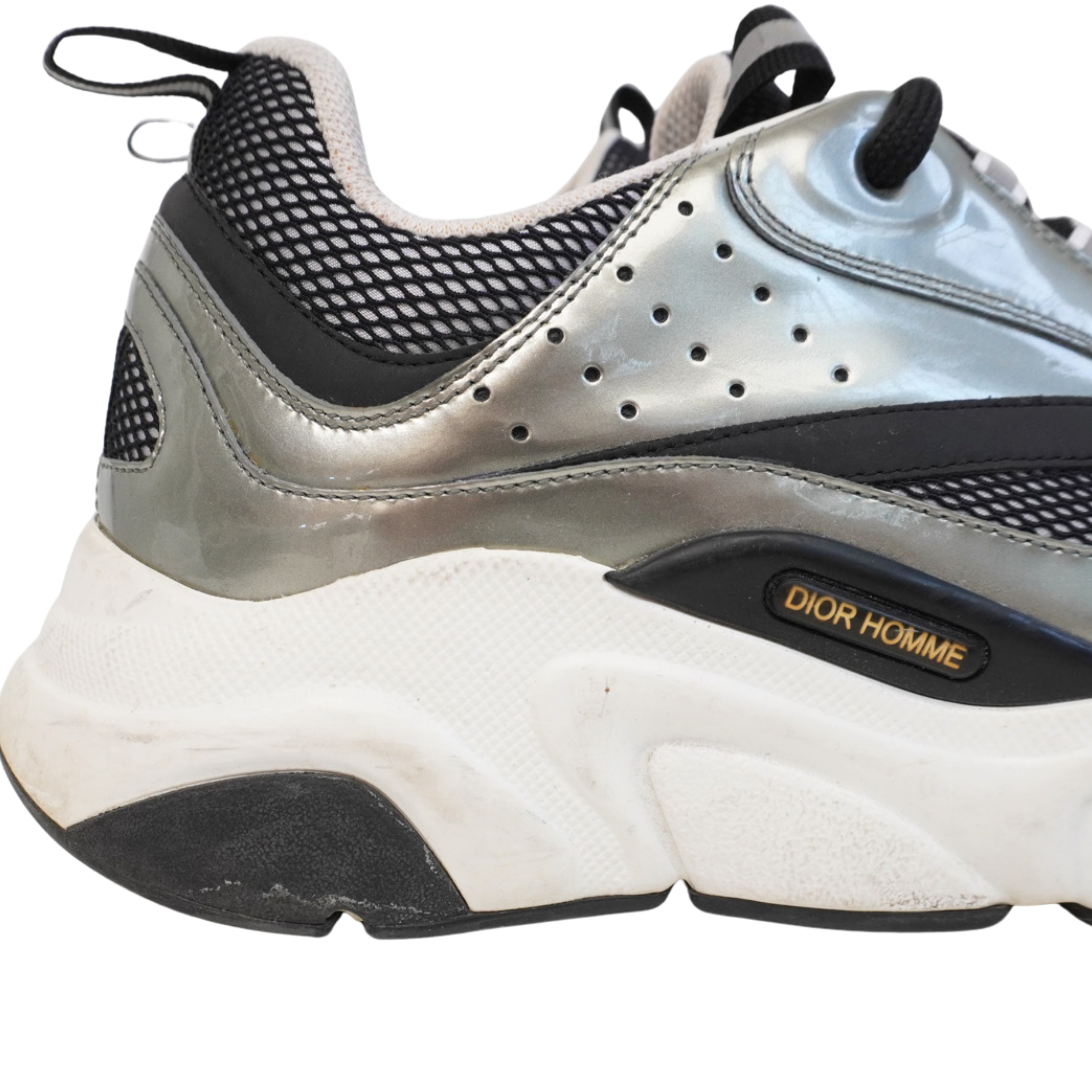 Christian Dior 'B22' Metallic Sneakers - Men's 39