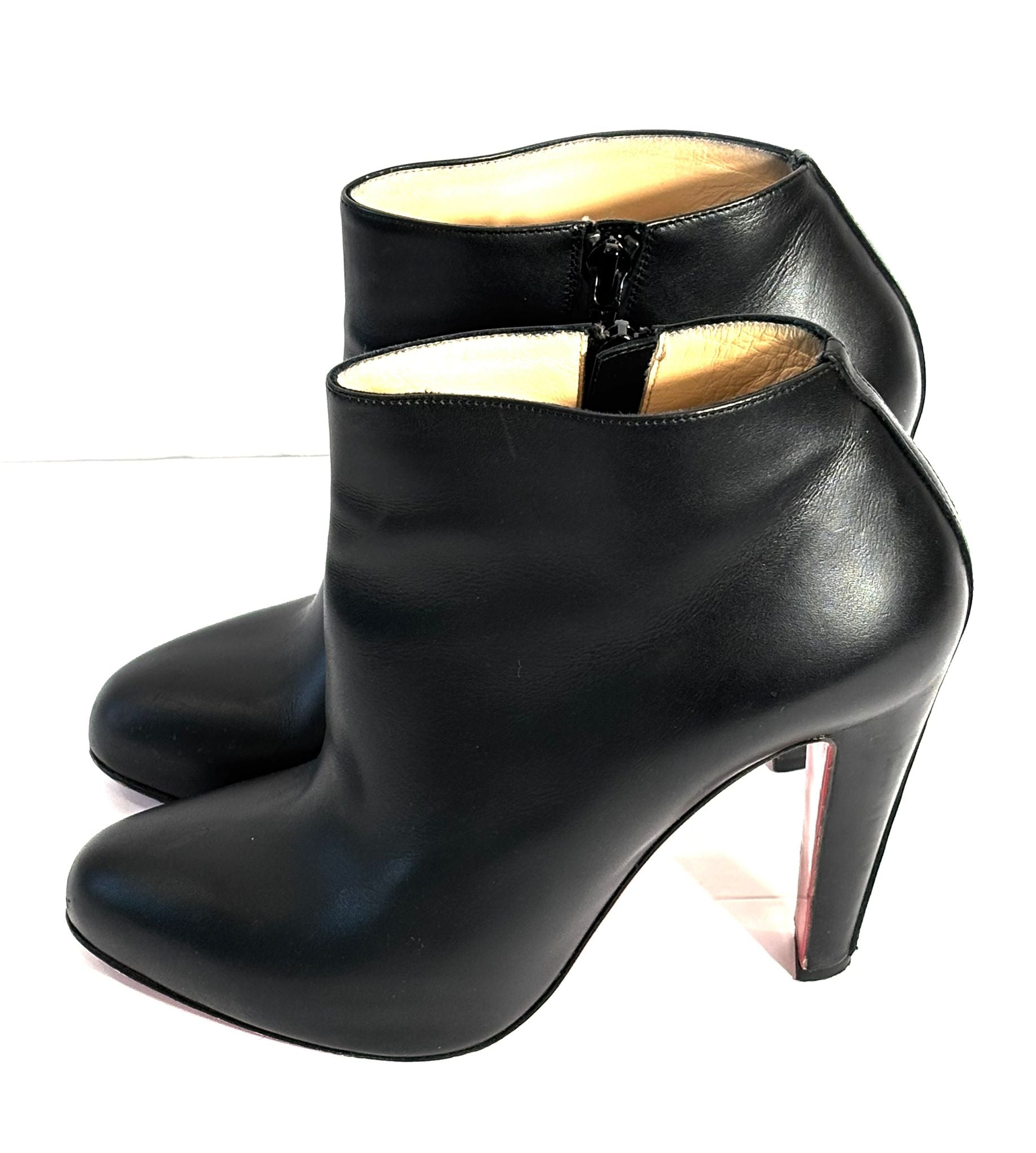 CHRISTIAN LOUBOUTIN BELLE 100 ANKLE BOOTS